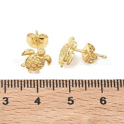 Messing Ohrstecker für Damen&nbsp;EJEW-G464-03G