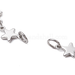 304 Edelstahl Stern Gliederkette Armband Zubehör für Frauen&nbsp;X1-AJEW-TA00028