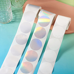 3 rouleau de 3 styles d'autocollants holographiques imprimables en plastique vinyle&nbsp;OFST-TA0001-10A