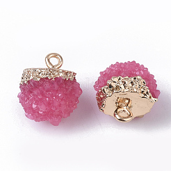 Colgantes de resina druzy&nbsp;RESI-S383-013