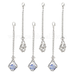 10 colgante decorativo de macramé de acero inoxidable 304.&nbsp;HJEW-YW00109