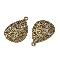 Pendentifs en forme de larme en alliage de style tibétain&nbsp;TIBEP-Q041-042AB-NR