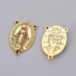 Tibetischen Stil Oval mit nativem Rosenkranz Mittelstücke Kronleuchter Verbinder&nbsp;LS-GLF0961Y-NF