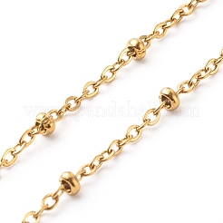 Collana con catene satellitari in acciaio inossidabile 304&nbsp;NJEW-JN03594-02