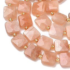 Natürliche sunstone Perlen Stränge&nbsp;G-L642-L05-10mm