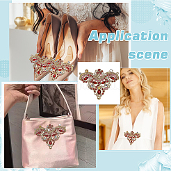 2 pz accessori per abbigliamento in vetro rinestone&nbsp;DIY-FG0006-61A