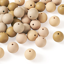 40 pz 4 colori perline focali rotonde in silicone&nbsp;SIL-TAD0001-02E