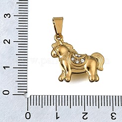 Pendentifs en acier inoxydable 304 et strass en cristal&nbsp;STAS-G400-09G