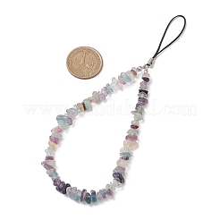 Correas para móvil con cuentas de fluorita natural&nbsp;HJEW-JM03719-01