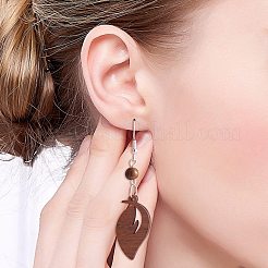 16 stücke 8 stil herbst thema natürliche nussbaum holz anhänger&nbsp;WOOD-SZ0001-29