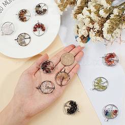 Colgantes de piedras preciosas 12pcs 12 colores&nbsp;G-PH0001-33