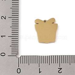 Weihnachtsthema Ionenbeschichtung (IP) 304 Edelstahl Emaille Charms&nbsp;STAS-Z083-08G-05