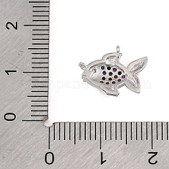 Messing Mikropflaster bunte Zirkonia Charms&nbsp;CU-CBAF17A-09P-02