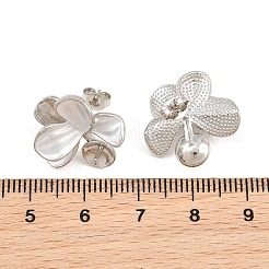 Accessoires de puces d'oreilles émaillés en laiton&nbsp;KK-CBA58F9-01P-04
