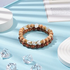 2pcs 2 bracelets de perles de style mala&nbsp;BJEW-JB08419