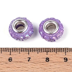 Undurchsichtiges Harz europäische Perlen&nbsp;RESI-T057-29F