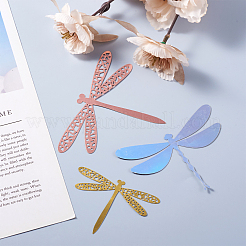12sets 6 stil pvc 3d nachahmung aushöhlen libelle wand aufkleber&nbsp;DIY-CF0001-04