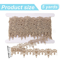 Rubans de garniture en dentelle florale&nbsp;SRIB-HY0001-07B