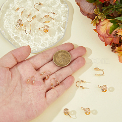 16 paio di orecchini a spirale in ottone&nbsp;EJEW-HS0001-24G