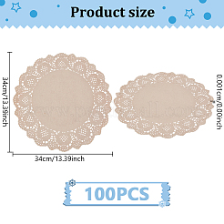 100 mantel de papel para mesa de fiesta de bodas&nbsp;AJEW-WH0696-674