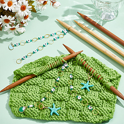 Strickende Reihenzählerketten aus Acrylperlen&nbsp;HJEW-NB00168