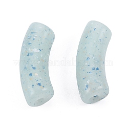 Perles acryliques opaques style pierre marbrée&nbsp;X-OACR-G009-04B