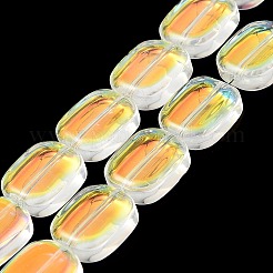 Chapelets de perles en verre électroplaqué&nbsp;EGLA-P049-02A