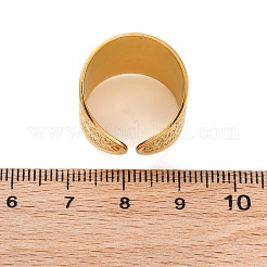 Anelli con polsino in acciaio inossidabile 304 per donna&nbsp;RJEW-F175-02G-03
