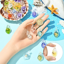 30pcs pendentifs lumineux en résine transparente&nbsp;RESI-YW0004-64