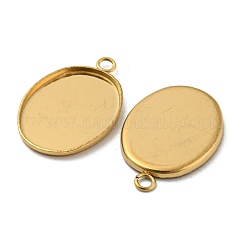 Placcatura ionica (ip) 304 impostazioni cabochon pendente in acciaio inossidabile&nbsp;STAS-H378-06G