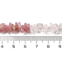 Stränge aus natürlichen Quarzkristall- und Rosenquarzperlen&nbsp;G-L610-A15-01