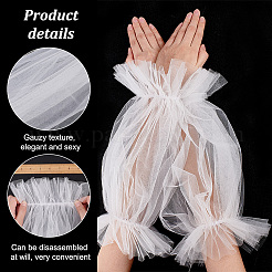 Abnehmbare Puffärmel aus Polyester&nbsp;AJEW-WH0083-26