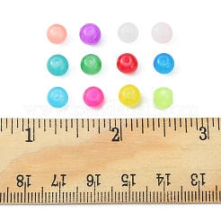 480 Stück 12 Farben Backfarbe Imitation von Jadeglas-Rundperlensträngen&nbsp;DGLA-FS0001-01