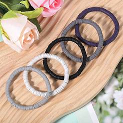 Polymer Clay Heishi Surfer Stretch-Armbänder-Set&nbsp;BJEW-SW00124