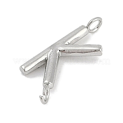 Breloques de connecteur de lettre en acier inoxydable 304&nbsp;LS-STAS-M108-01P-11