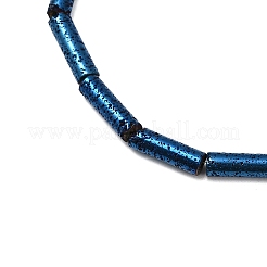 Fili di perle di roccia lavica naturale elettrodeposta&nbsp;G-K388-03B-05