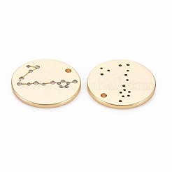 Messing micro pave klare zirkonia anhänger&nbsp;KK-S364-093