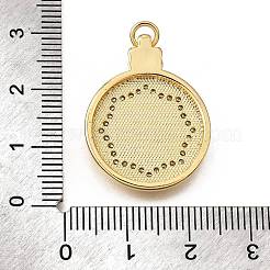 Colgantes de concha de circonita cúbica con micro pavé de latón&nbsp;KK-D328-17G