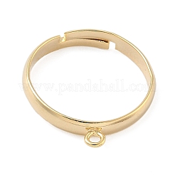 Plateaux à bagues en laiton réglables pour pendentif&nbsp;KK-K414-03A-G