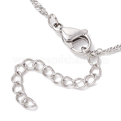 3 pièce 3 styles 304 chaîne à maillons cuboïdes en acier inoxydable pochette en macramé porte-pierre vide fabrication de collier&nbsp;NJEW-JN05197