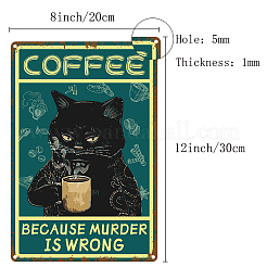Rechteck mit Wort Vintage Metall Eisen Schild Poster&nbsp;AJEW-WH0157-285