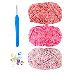 3 rouleau de fil de laine chenille en polyester&nbsp;OCOR-MB0001-06B