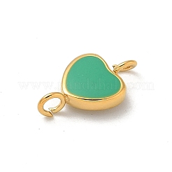 Placcatura ionica (ip) 304 acciaio inossidabile smaltato ciondolo a forma di cuore&nbsp;STAS-G351-08G
