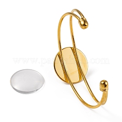 Kit de diy para hacer un brazalete de cúpula en blanco&nbsp;DIY-FS0003-50G