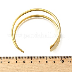 Bracelets manchettes en acier inoxydable 304 pour femmes&nbsp;BJEW-M103-01C-G