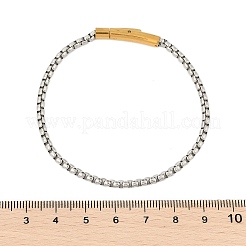 Bracciali a catena in acciaio inossidabile 304 per donna e uomo&nbsp;BJEW-Z087-21GP