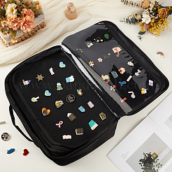 Große Kapazität Oxford Stoff Emaille Pin Aufbewahrung Reißverschluss Taschen&nbsp;ABAG-WH0044-95