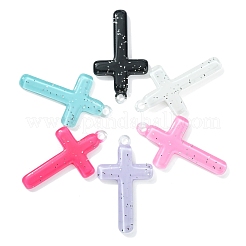 Pendenti in resina opaca religione 30 pz 6 colori&nbsp;RESI-CJ0003-46