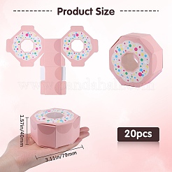 Sechseckige Donut-Kartons&nbsp;CON-WH0019-18B