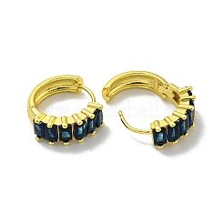 Messing micro pave zirkonia ohrreifen&nbsp;EJEW-C088-29G